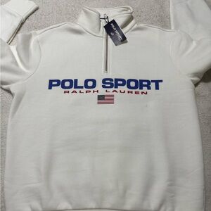 Polo by Ralph Lauren White Half-Zip Top